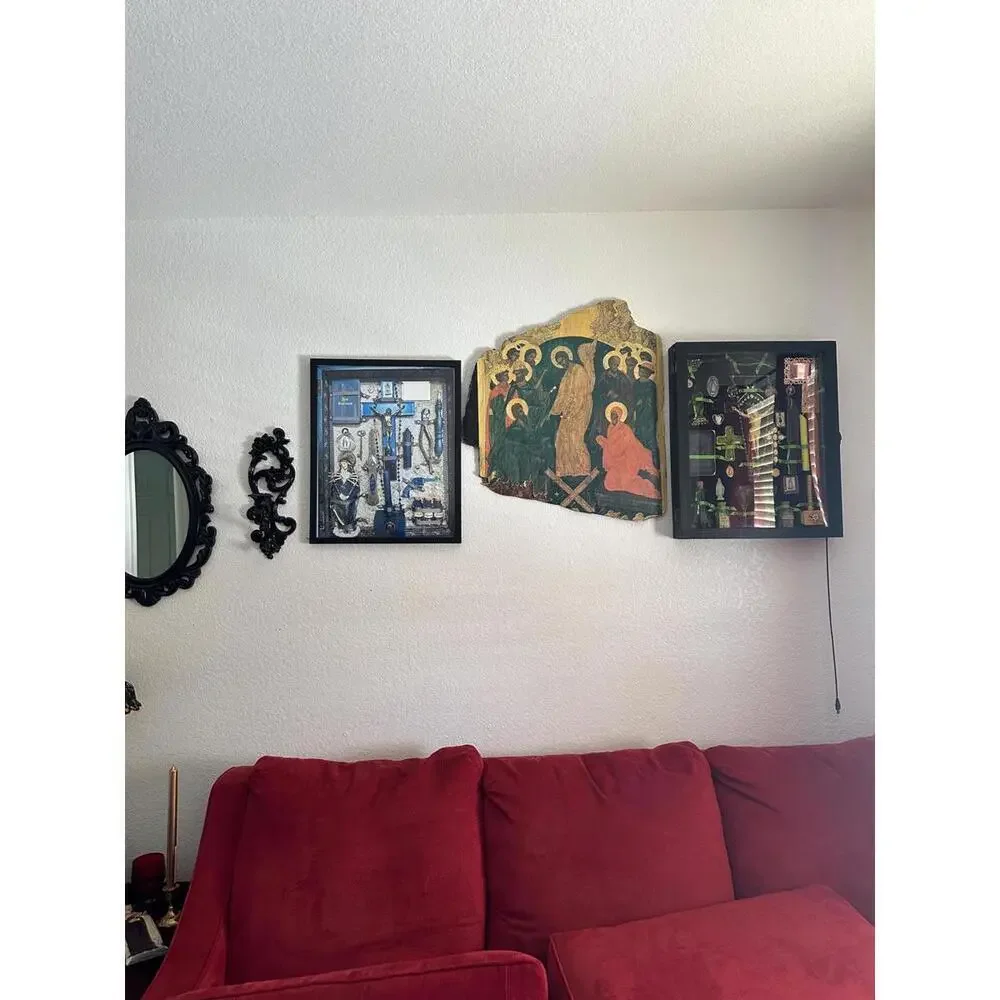 Vampire Slayer Kit Poster Blue Lady of Seven Sorrows 16” x 20” Print Goth Decor